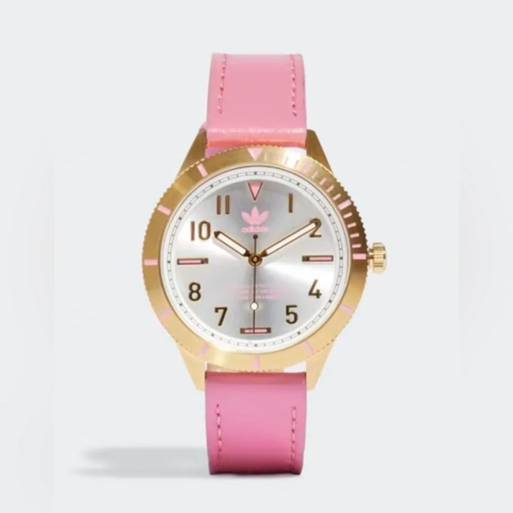 Adidas originals Edition AOFH22509 Three Small pink strap Watch new in box‎
